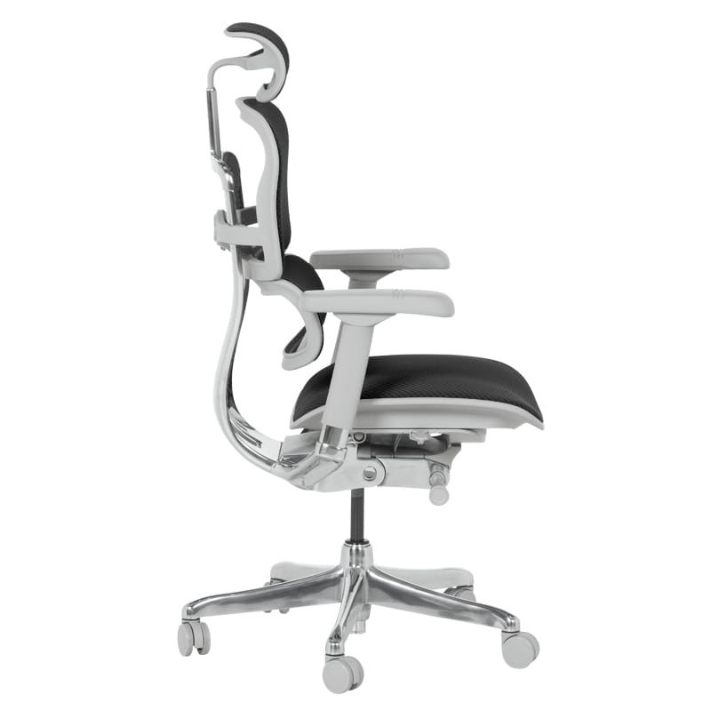 Ергономичен офис стол Ergohuman Elite 2 дамаска черен-сива рамка